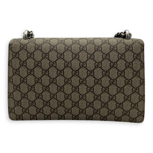 Gucci Dionysus Shoulder Bag Beige in Coated Canvas, Silver hardware_2