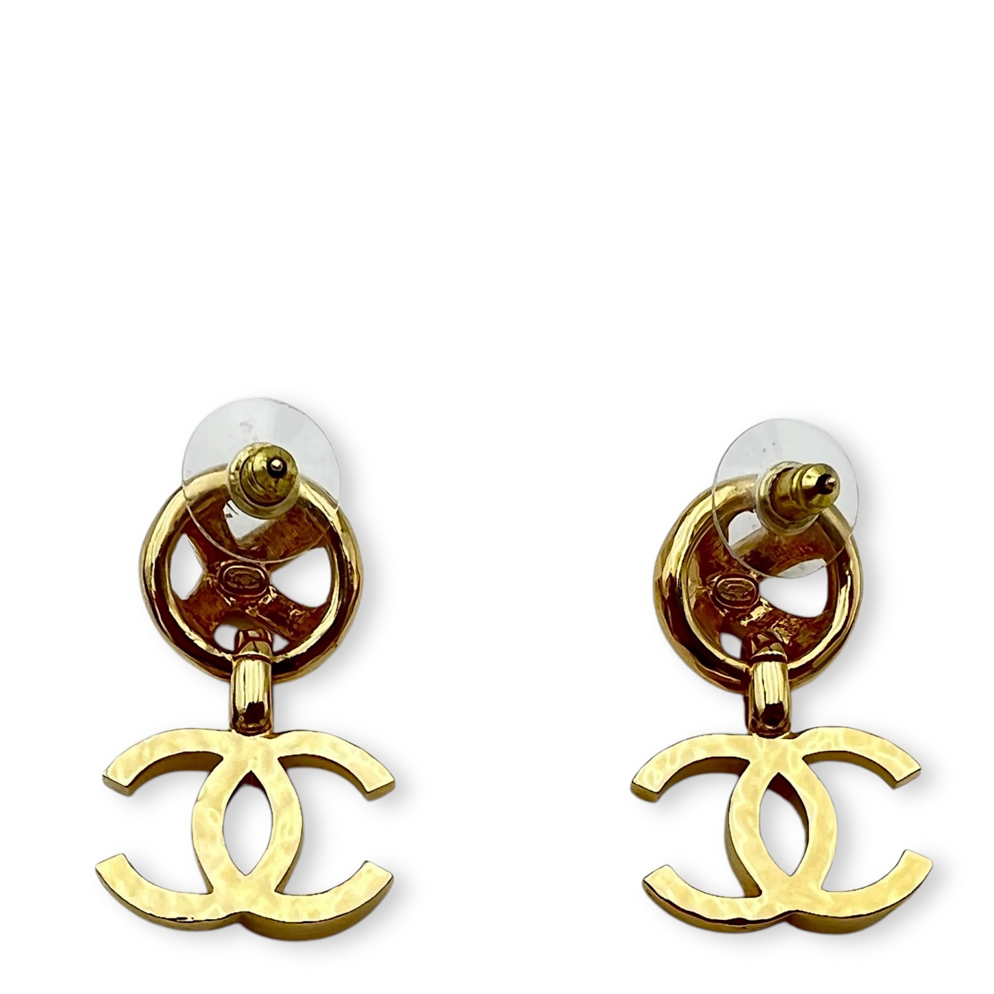 Chanel CC Coco Mark Gold Earrings in Metal, Gold hardware_2