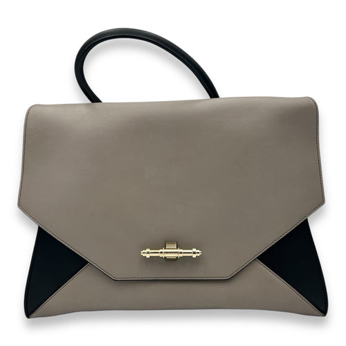 Givenchy Obsedia Medium Grey Top Handle Bag in Calfskin, Gold hardware_2