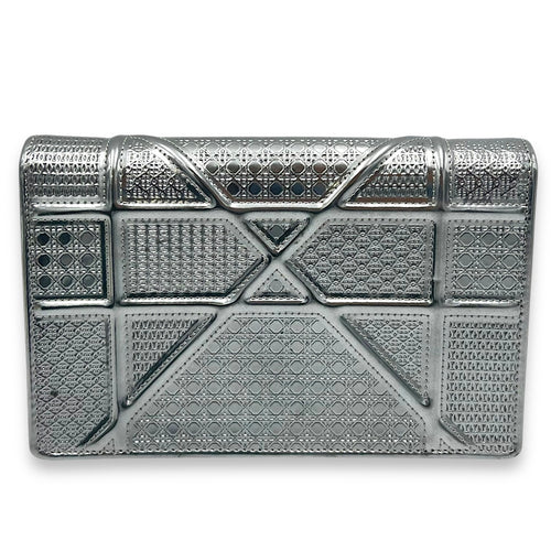 Christian Dior Diorama Wallet On Chain Silver in Calfskin, Silver hardware_2