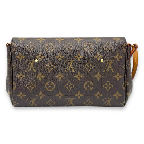 Louis Vuitton Favourite Crossbody Bag Brown in Monogram Coated Canvas, Gold hardware_2