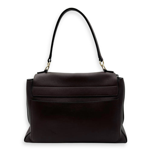 Chloé Faye Shoulder Bag Brown in Calfskin, Gold hardware_2