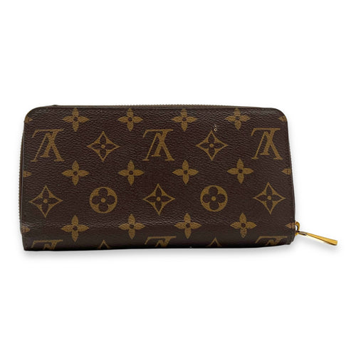 Louis Vuitton Zippy Long Brown Wallet in Monogram Coated Canvas, Gold hardware_2