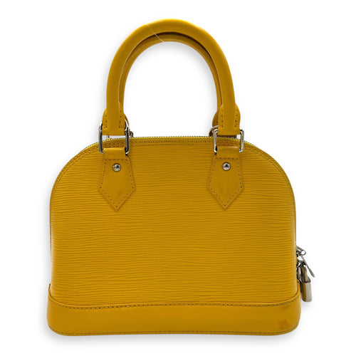 Louis Vuitton Alma Top Handle Bag Yellow in Epi Leather, Silver hardware_2