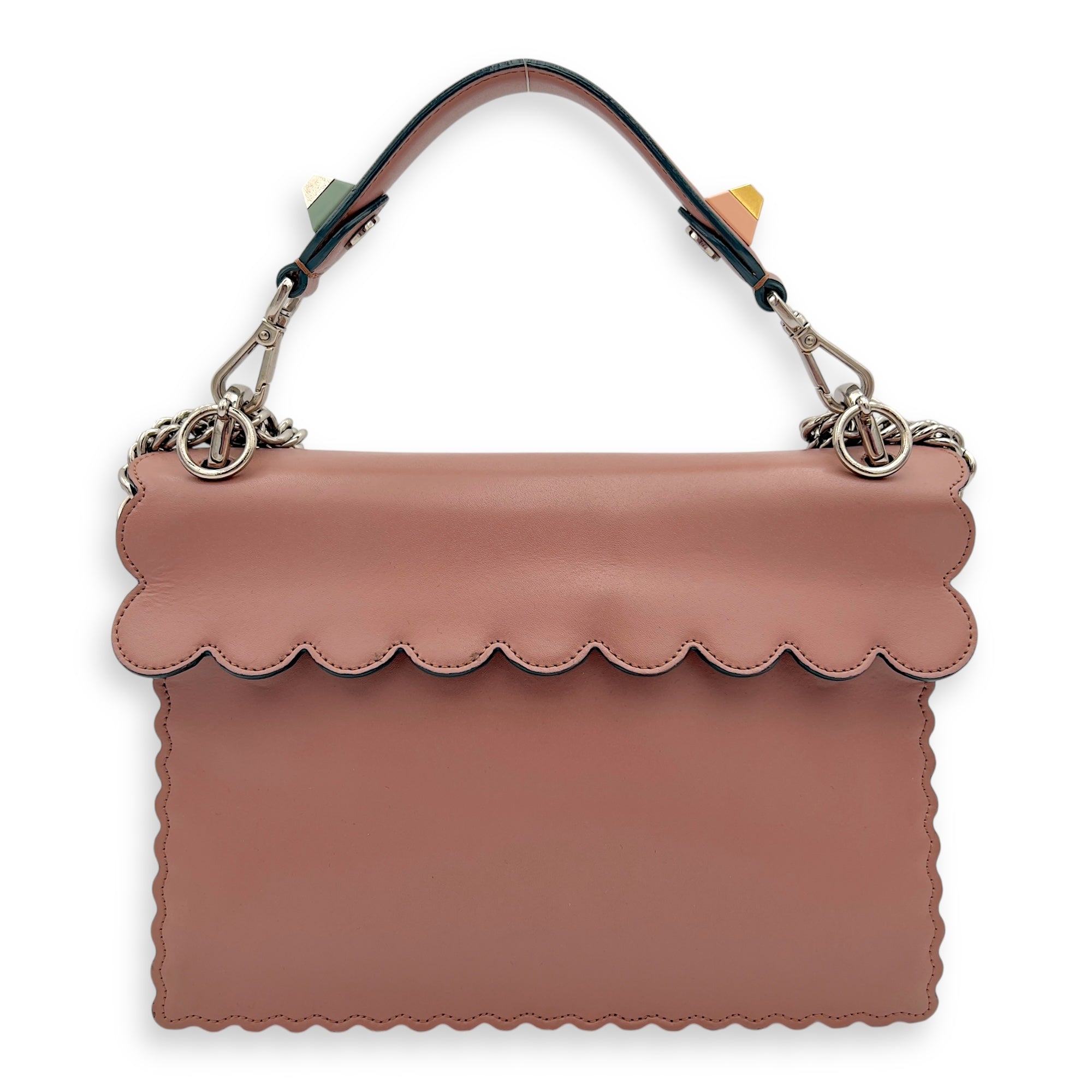 Fendi Kan I Shoulder Bag Brown in Calfskin, Gold hardware_2