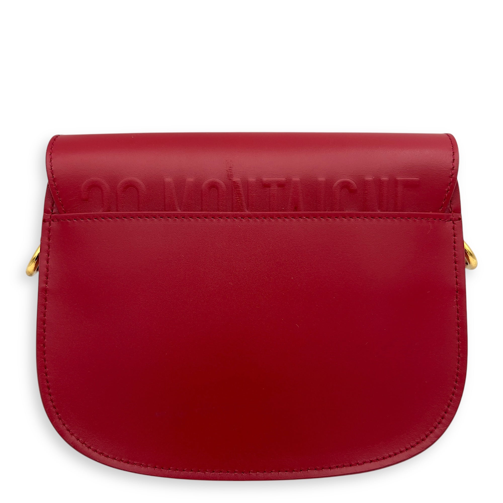 Christian Dior Bobby Small Red Shoulder Bag in Calfskin, Gold hardware_2