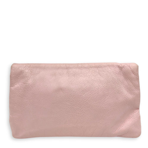 Balenciaga Envelope Clutch Pink in Distressed Leather, Gold hardware_2