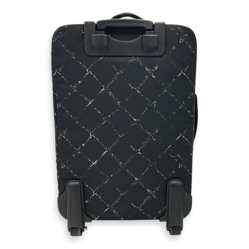 Chanel Suitcase Luggage Black in Nylon, Silver hardware_2