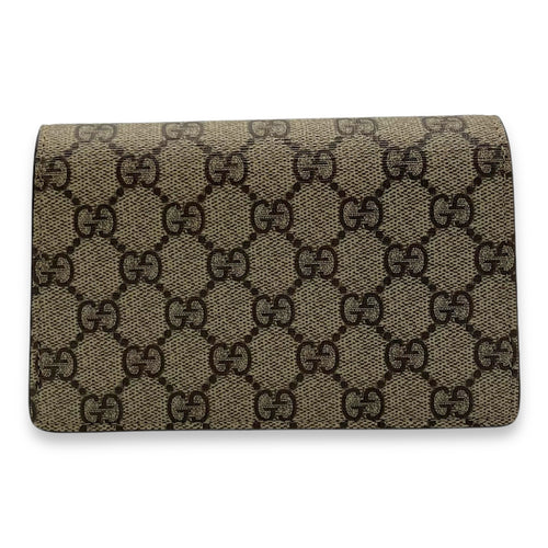 Gucci Dionysus Crossbody Bag Mini Brown in Coated Canvas, Silver hardware_2