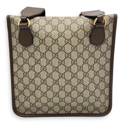 Gucci Neo Vintage Messenger Beige in Coated Canvas, Gold hardware_2