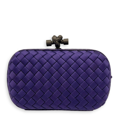 Bottega Veneta Knot Clutch Purple in Others, Ruthenium hardware_2