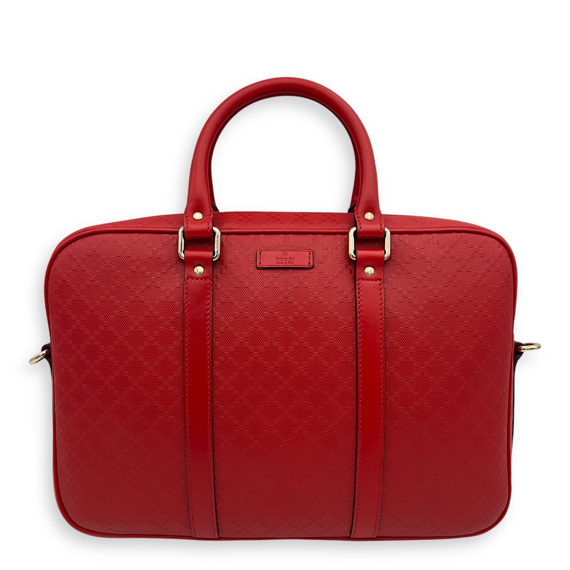 Gucci Diamante Messenger Red in Calfskin, Gold hardware_1