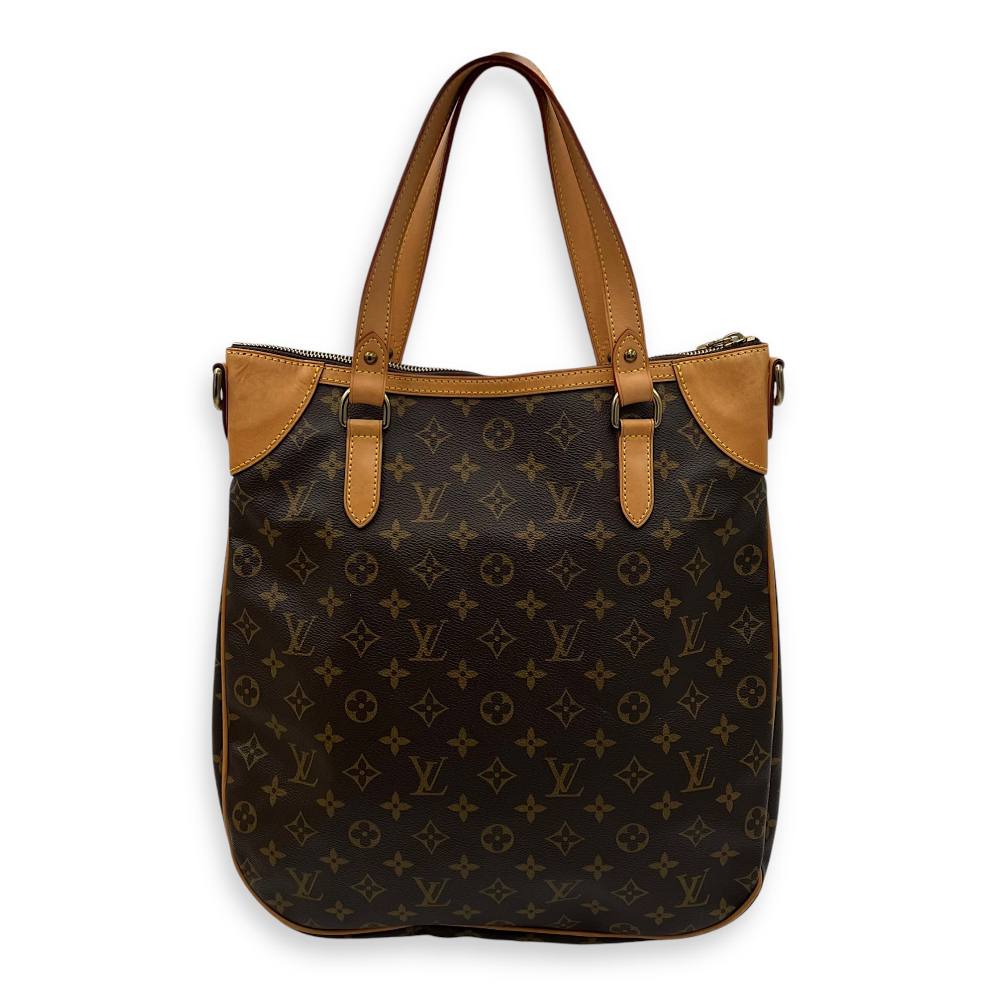 Louis Vuitton Odeon GM Brown Top Handle Bag in Monogram Coated Canvas, Gold hardware_2