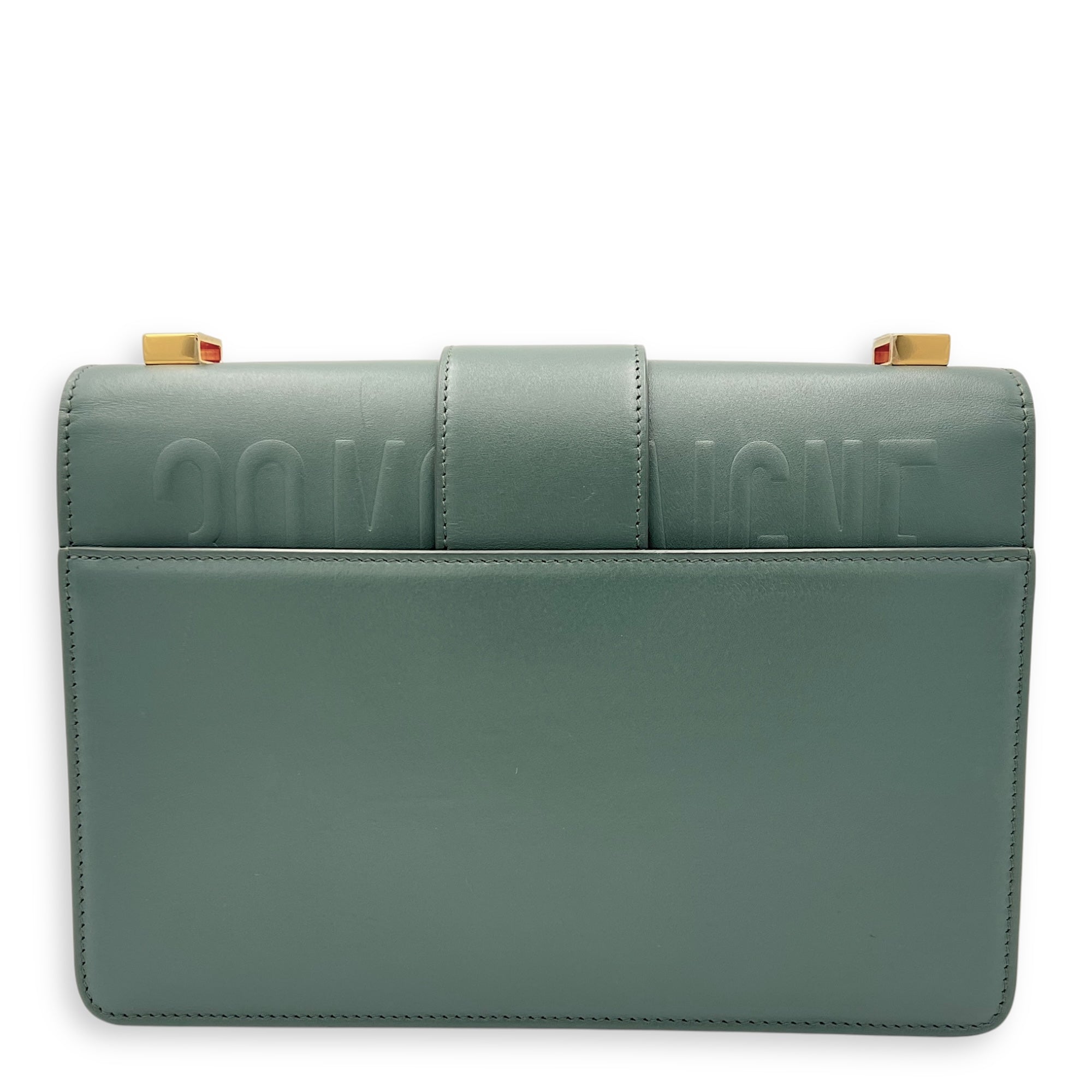 Christian Dior 30 Montaigne Crossbody Bag Green in Calfskin, Gold hardware_2