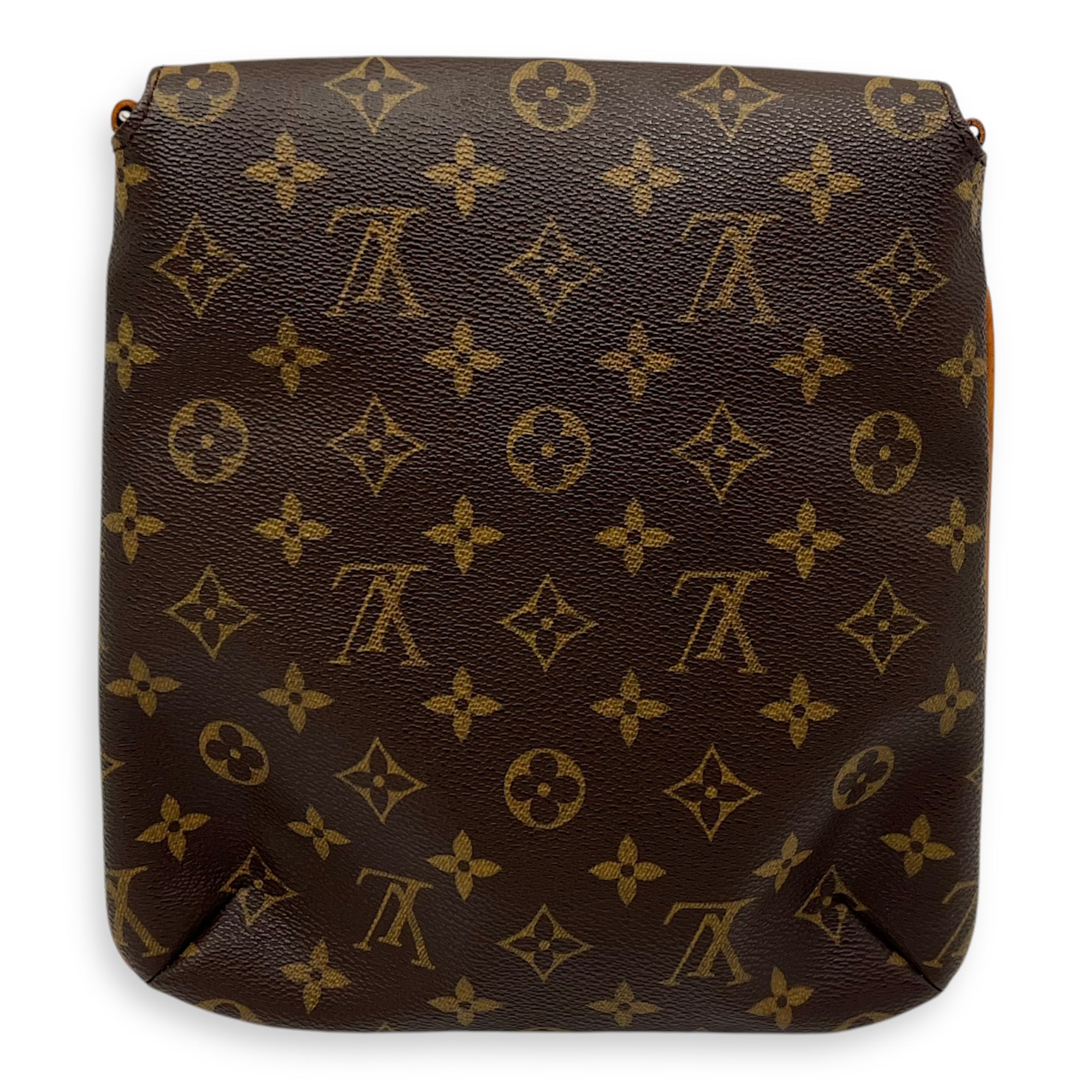 Louis Vuitton Musette Salsa Crossbody Bag Brown in Monogram Coated Canvas, Gold hardware_2