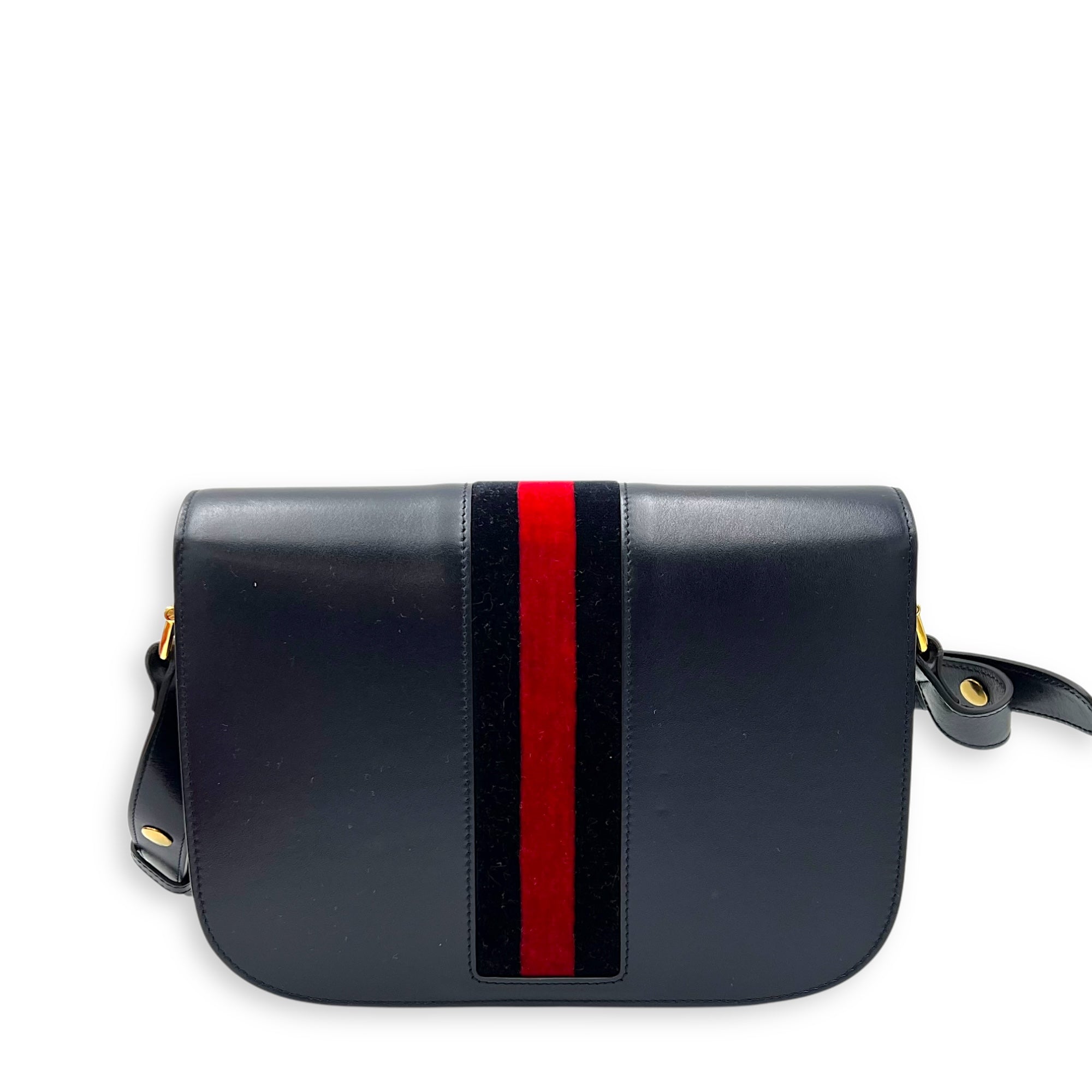 Gucci Horsebit 1955 Shoulder Bag Blue in Calfskin, Gold hardware_2