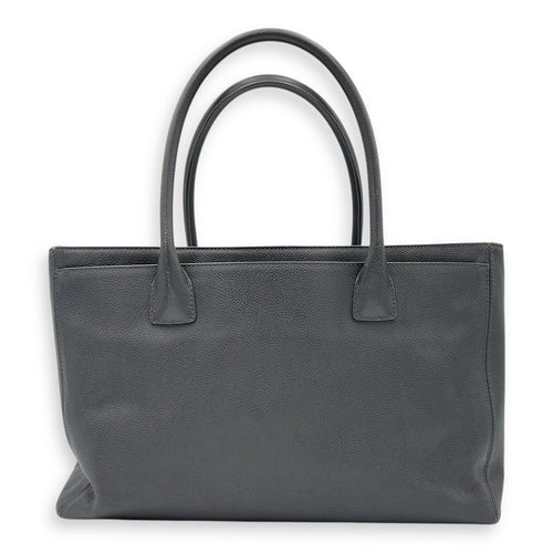 Chanel Executive Perf Top Handle Bag Grey in Calfskin, Silver hardware_2