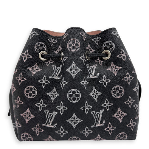 Louis Vuitton Bella Mahina Bucket Bag Black in Calfskin, Silver hardware_2