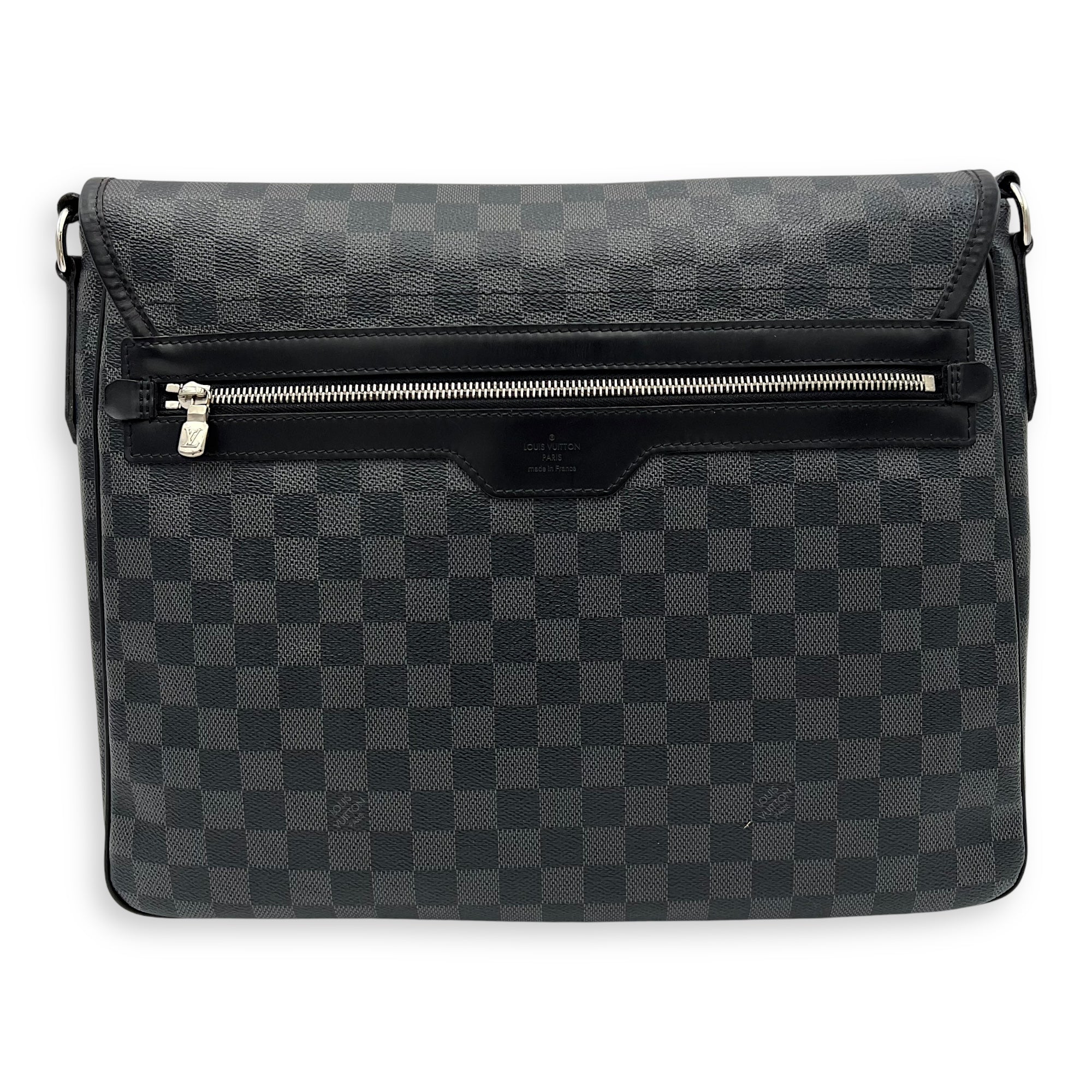 Louis Vuitton Daniel Messenger MM Graphite in Coated Canvas, Silver hardware_2