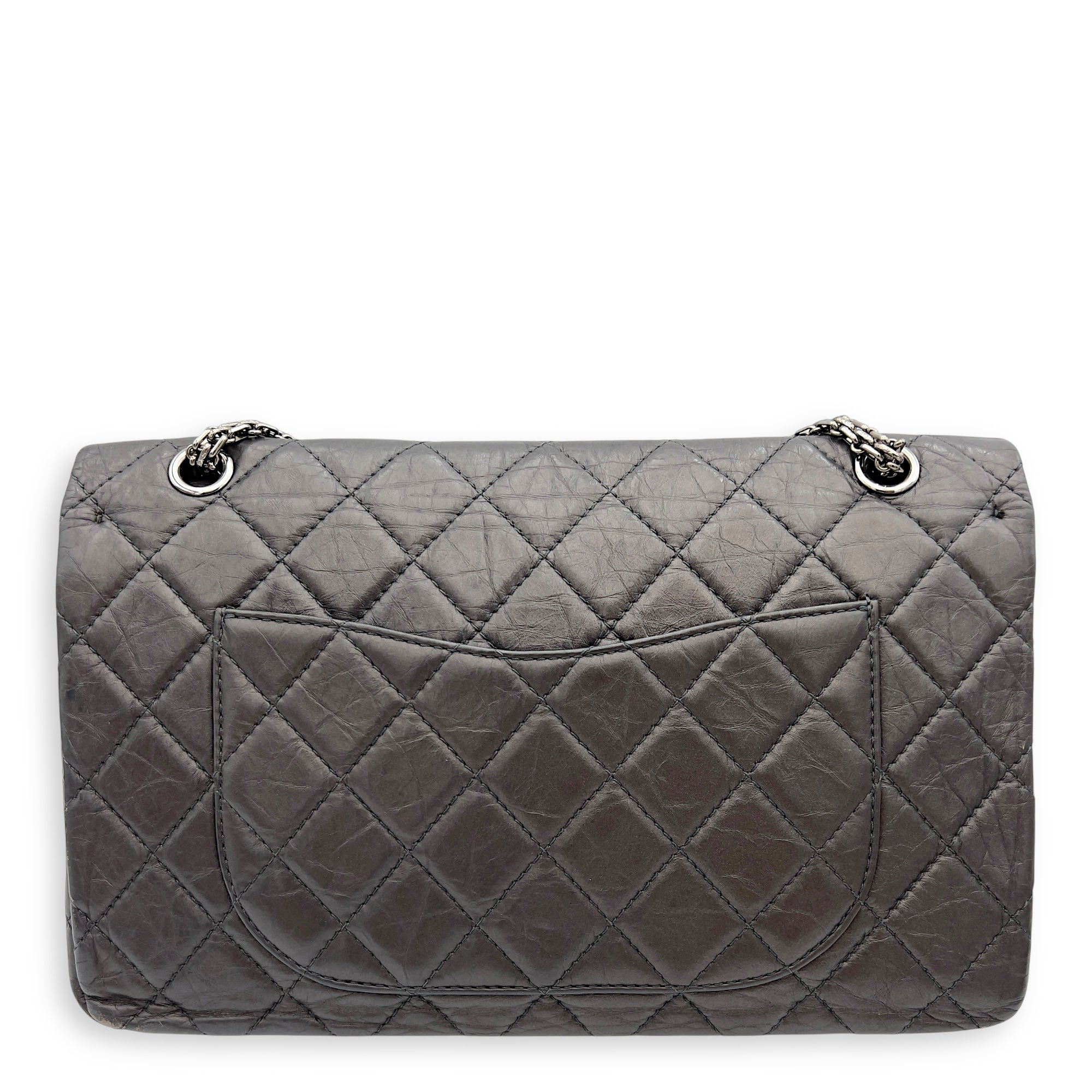 Chanel Reissue 2.55 227 Shoulder bag in Calfskin, Ruthenium
