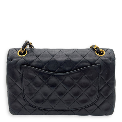 Chanel CC Flap Classic Vintage Shoulder Bag Black in Lambskin, Gold hardware_2