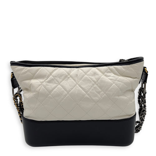 Chanel Gabrielle Shoulder Bag White in Calfskin, Mixed hardware_2
