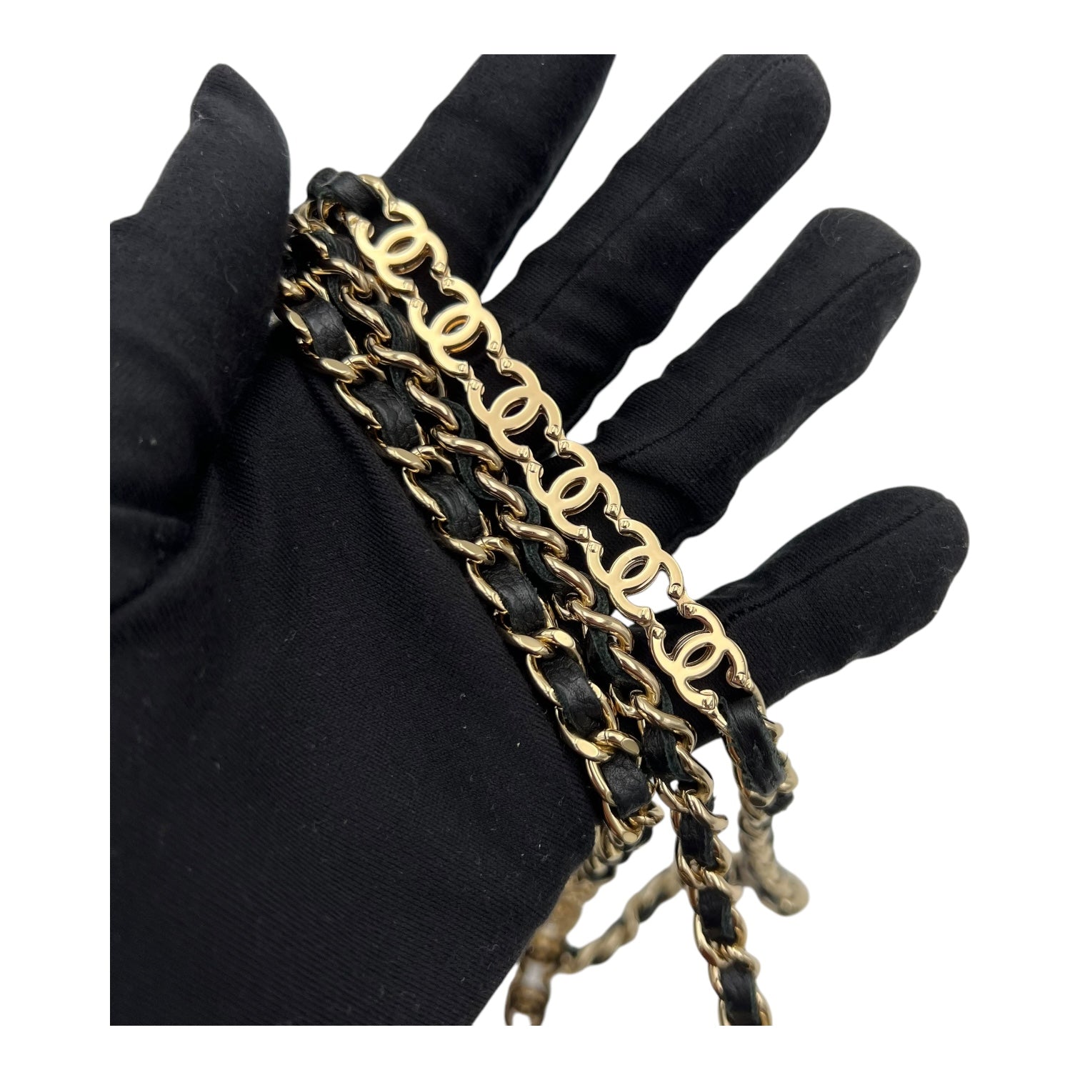 Chanel Vanity Crossbody Bag Black in Caviar Leather, Gold hardware_9