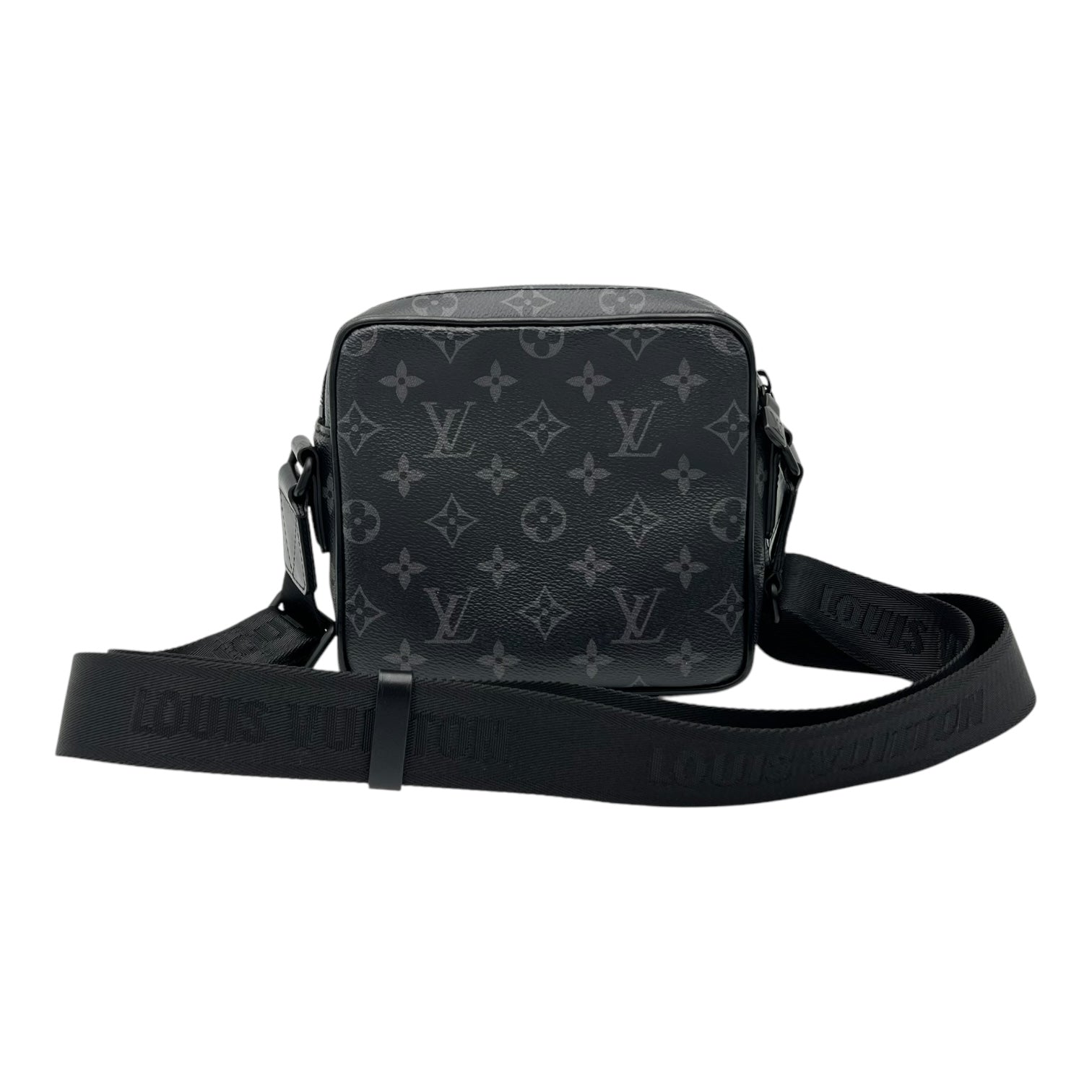 Louis Vuitton Getaway Eclipse Messenger in Monogram Coated Canvas, Black hardware_2
