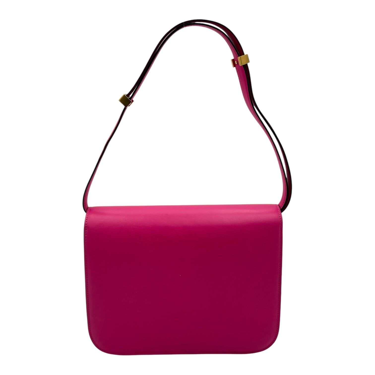Celine Box Shoulder Bag Pink in Calfskin, Gold hardware_2
