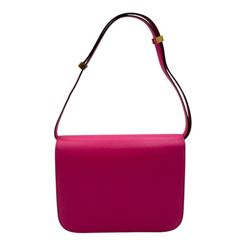 Celine Box Shoulder Bag Pink in Calfskin, Gold hardware_2