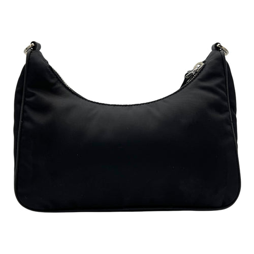 Prada Re-Nylon Crossbody Bag Black in Re-Nylon, Silver hardware_2