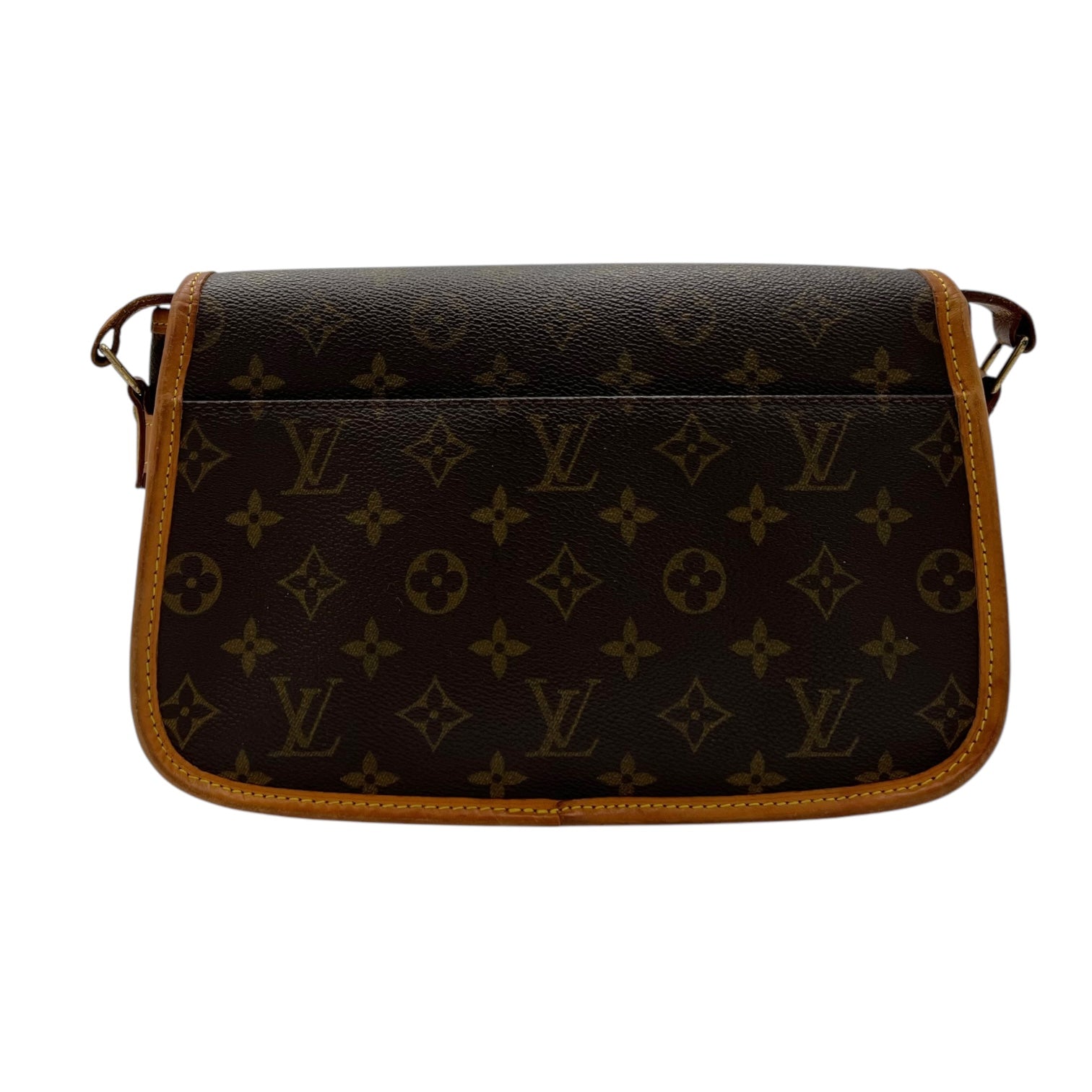 Louis Vuitton Sologne Shoulder Bag Brown in Monogram Coated Canvas, Gold hardware_2