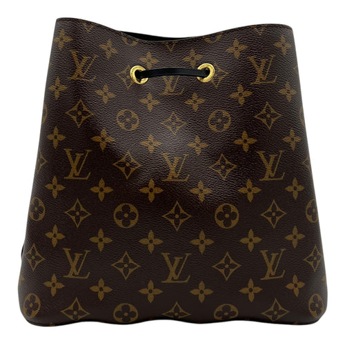Louis Vuitton Noe Shoulder Bag Brown in Coated Canvas, Gold hardware_2