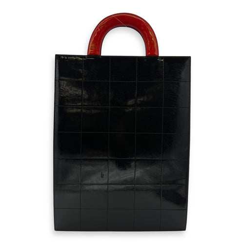 Chanel Others Top Handle Bag Red in Patent Leather, Silver hardware_2