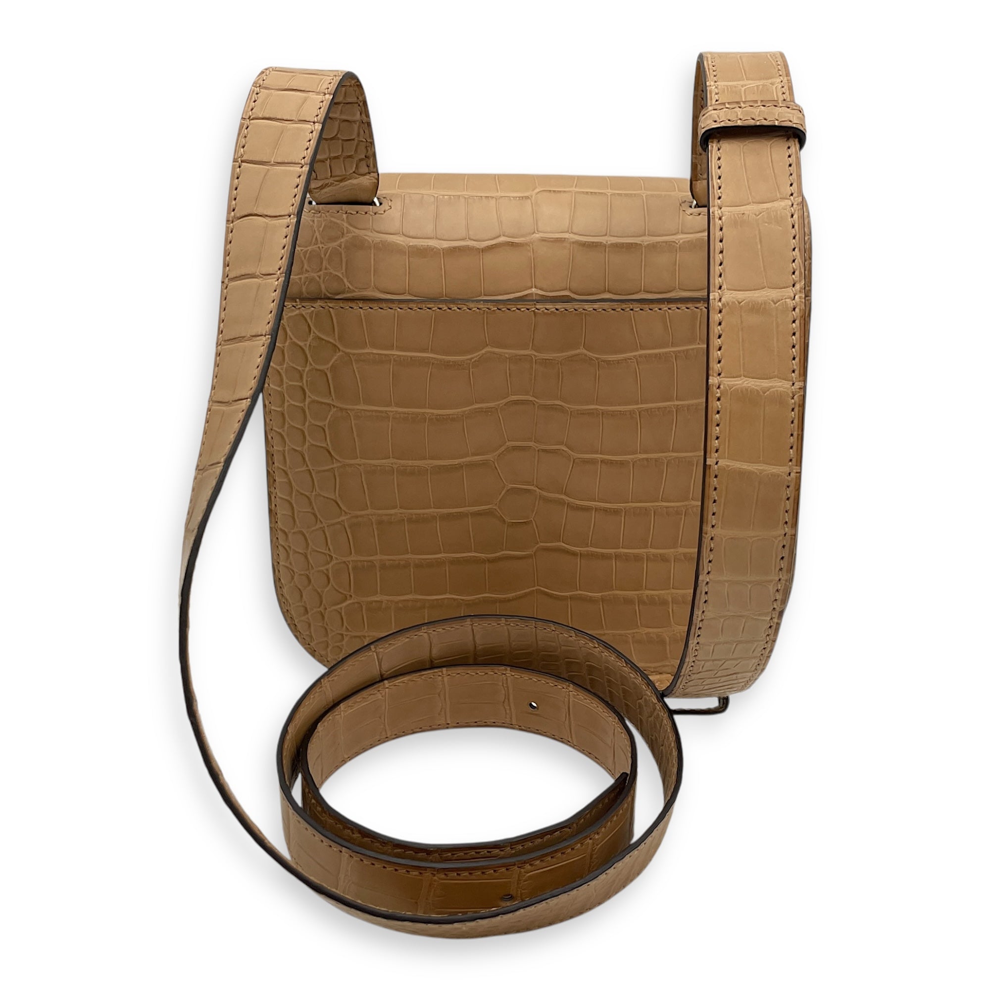 Della Cavalleria  Mini Chai in Matte Alligator Palladium hardware C100757 2