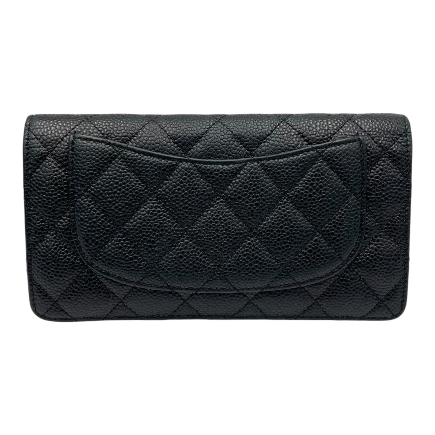 Chanel Classic Wallet Black in Caviar Leather, Gold hardware_2