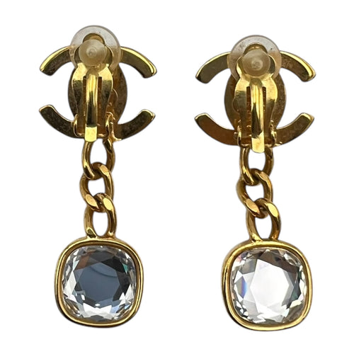 Chanel CC turnlock dangling earrings Earring Gold in Others, Gold hardware_2