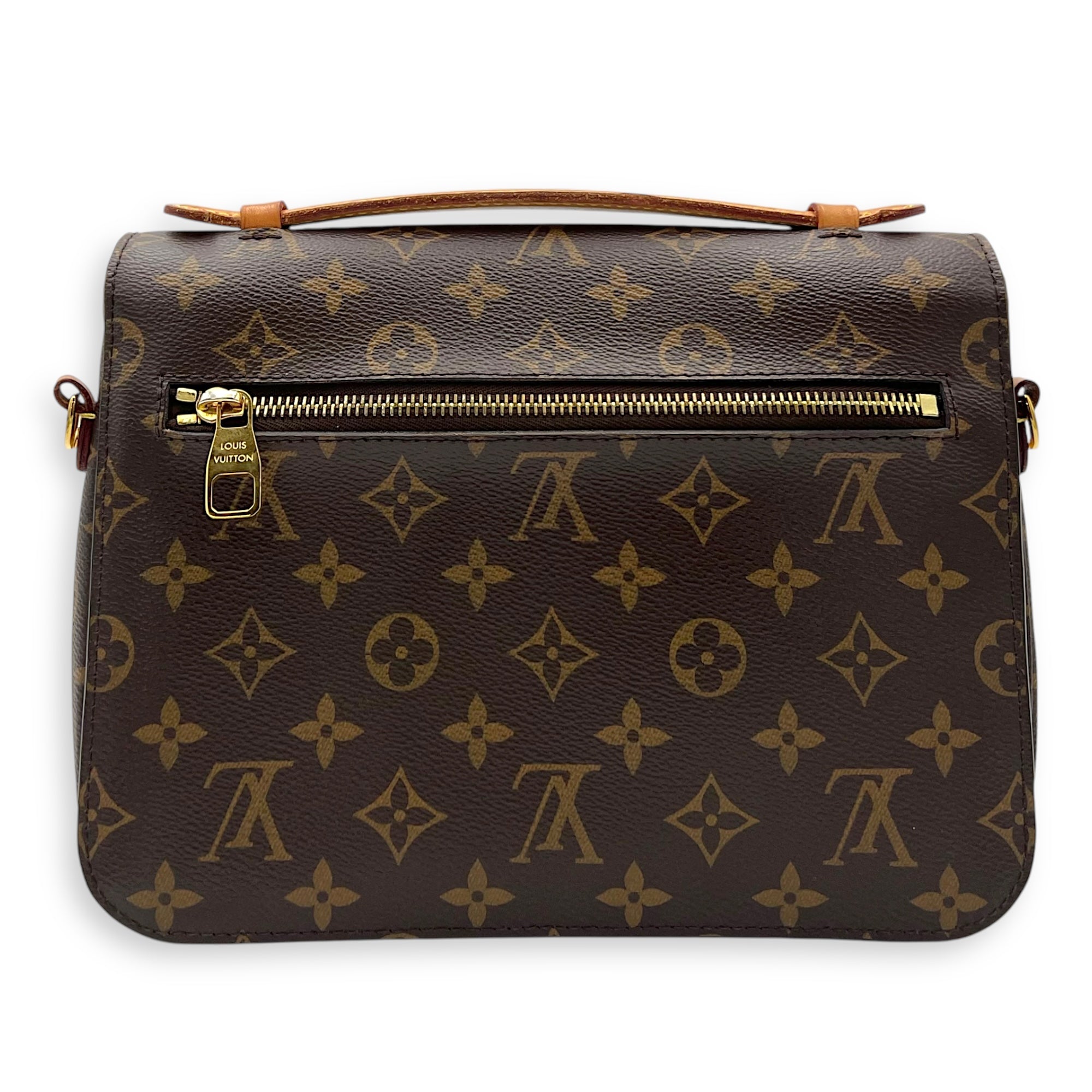 Louis Vuitton Metis Crossbody Bag Brown in Monogram Coated Canvas, Gold hardware_2
