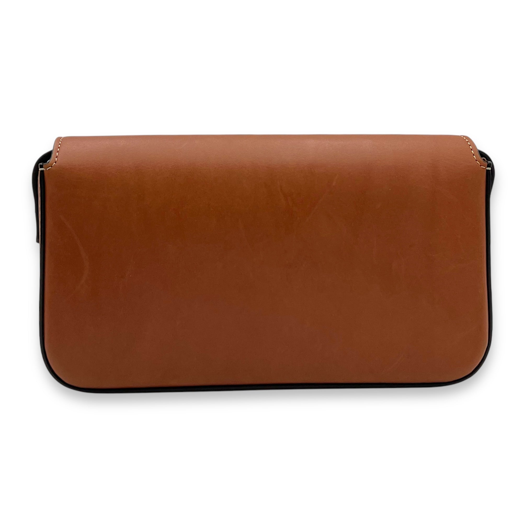 Celine Triomphe Shoulder Bag Brown in Calfskin, Gold hardware_2