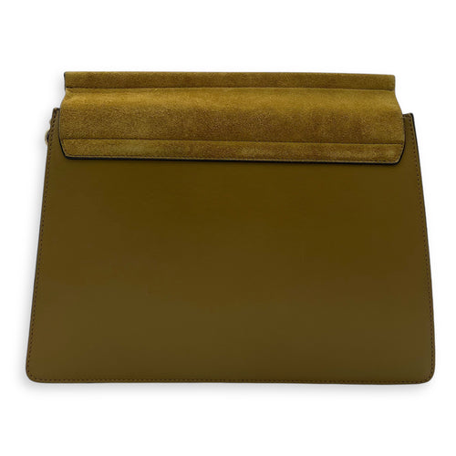 Chloé Faye Shoulder Bag Green in Calfskin, Gold hardware_2