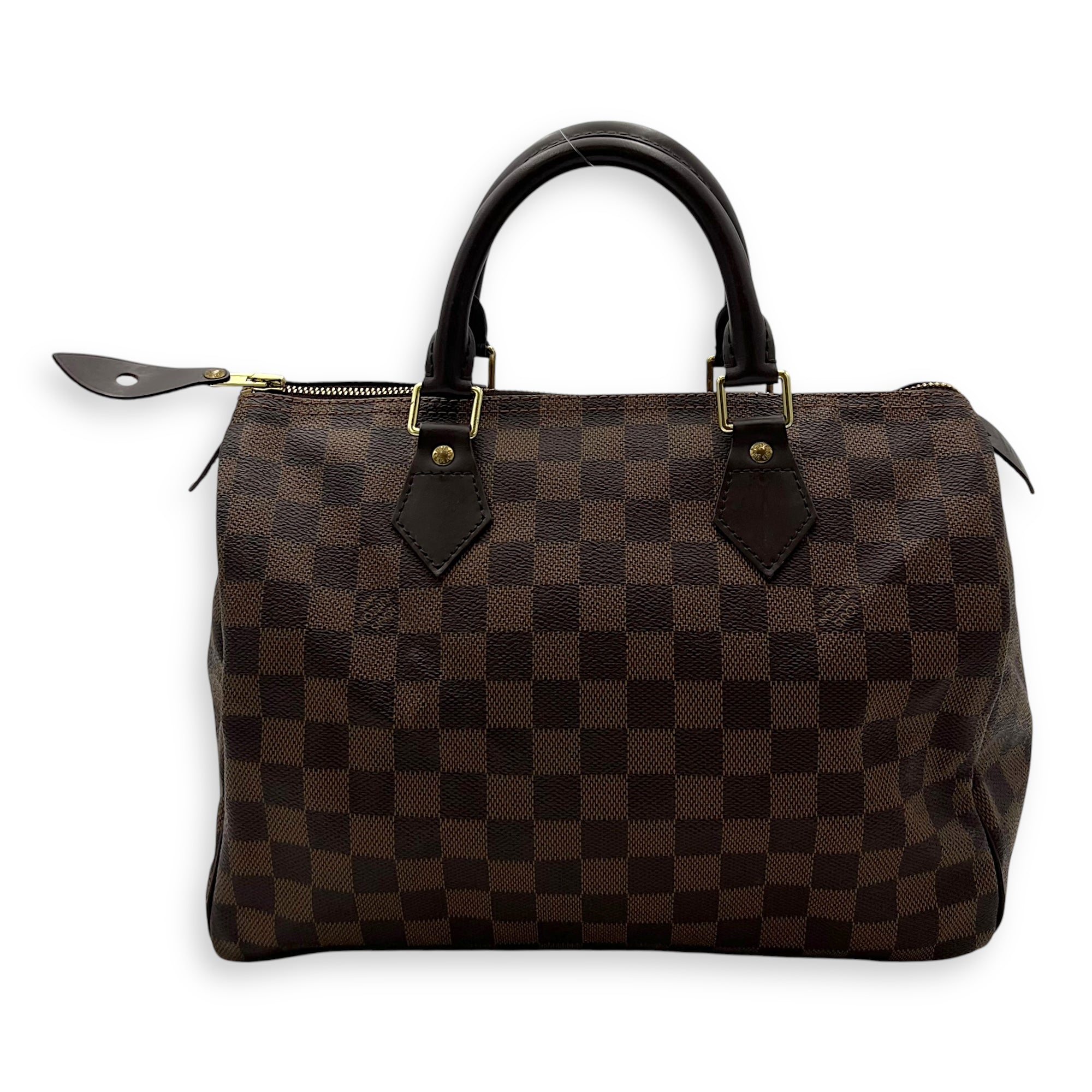 Louis Vuitton Speedy Top Handle Bag 30 Brown in Cowhide Leather, Gold hardware_2