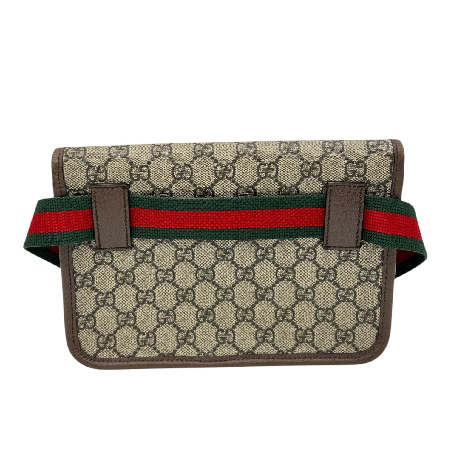 Gucci Ophidia Belt Bag Grey in Coated Canvas, Gold hardware_2