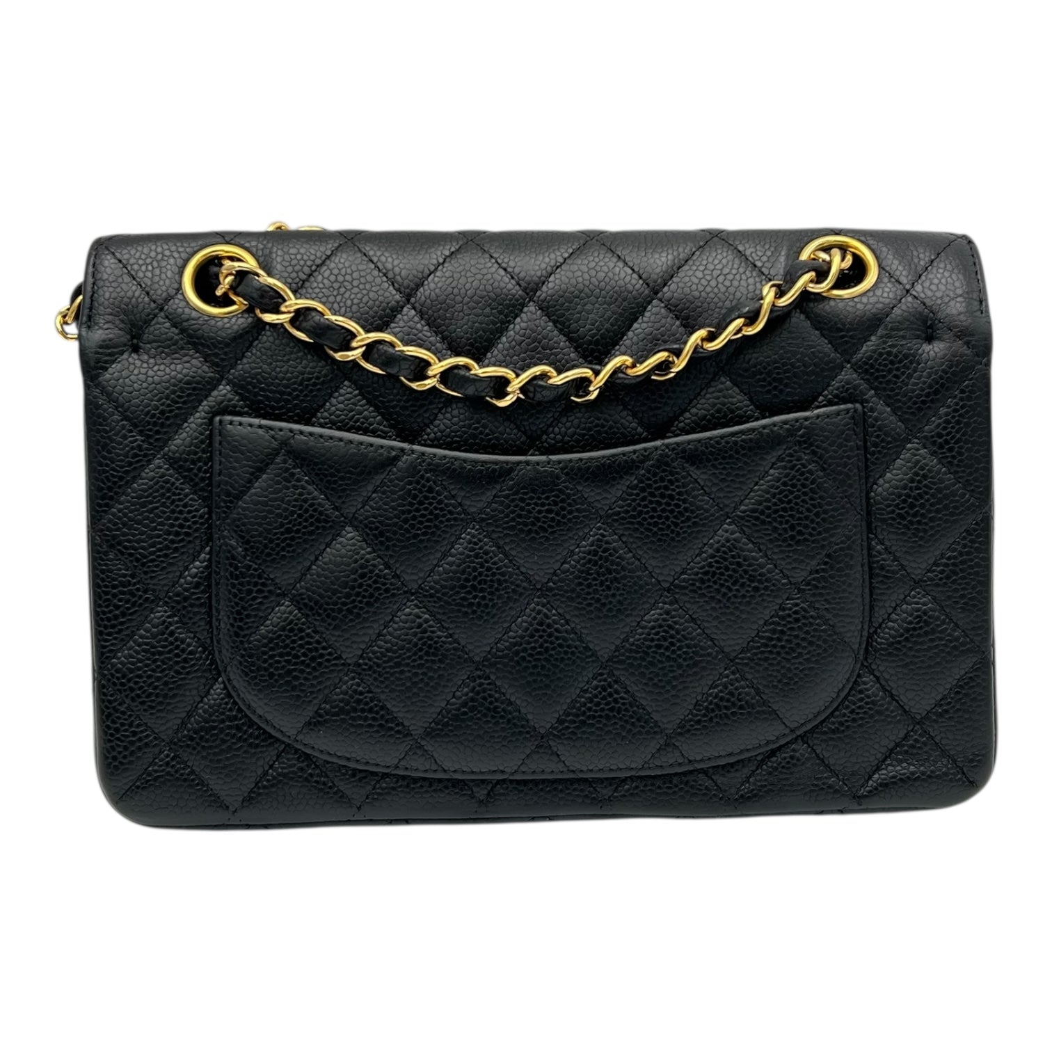 Chanel Classic Shoulder Bag Black in Caviar Leather, Gold hardware_2