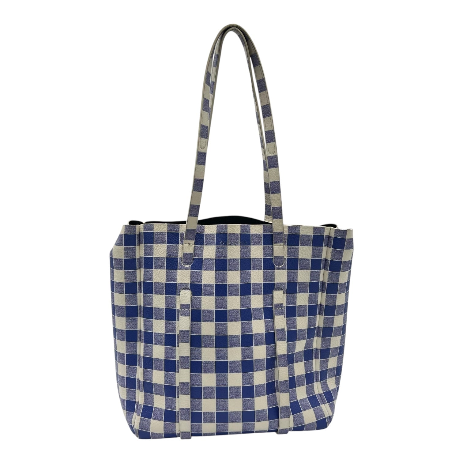 Balenciaga Everyday Tote Bag Blue in Calfskin, Silver hardware_2