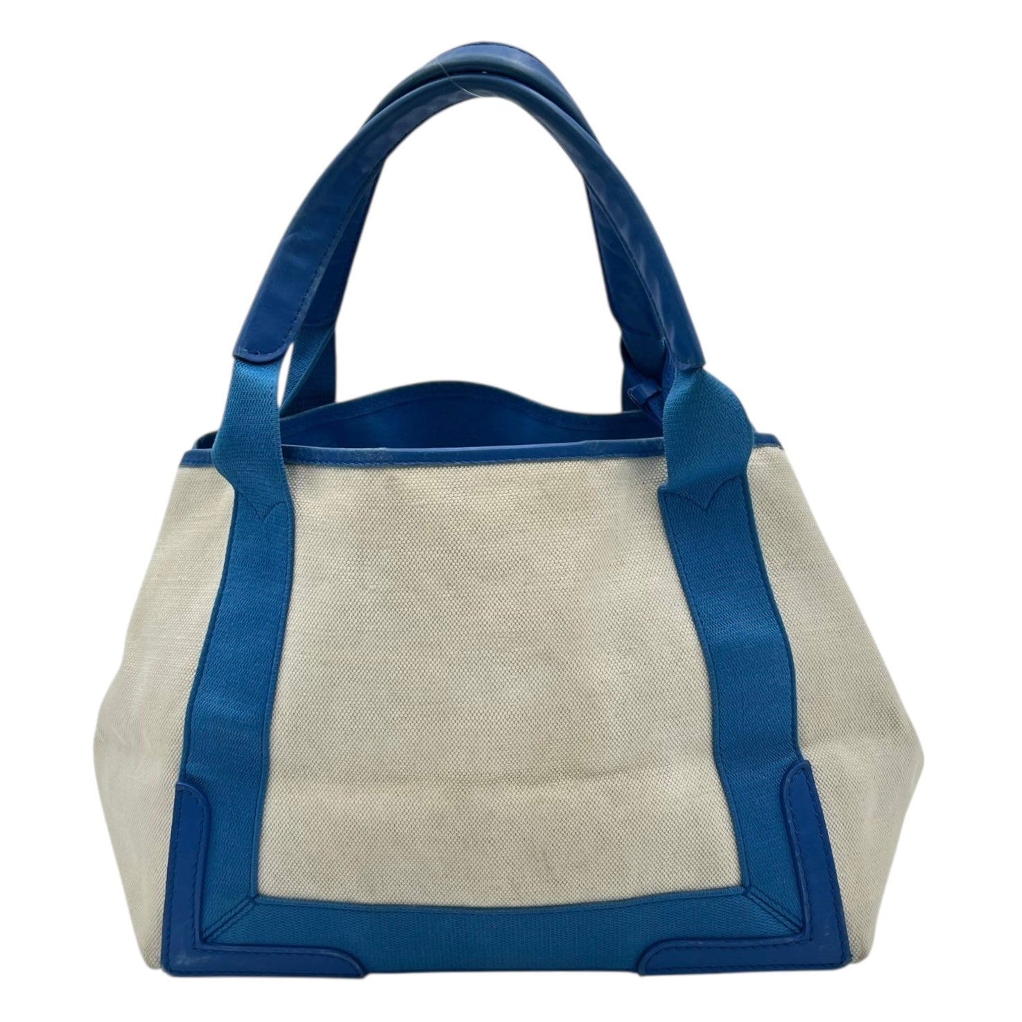Balenciaga Cabas Top Handle Bag Beige in Canvas, Silver hardware_2