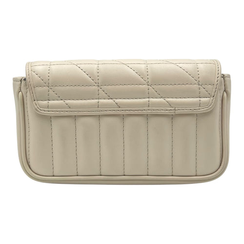Gucci GG Marmont Crossbody Bag Super Mini White in Calfskin, Silver hardware_2