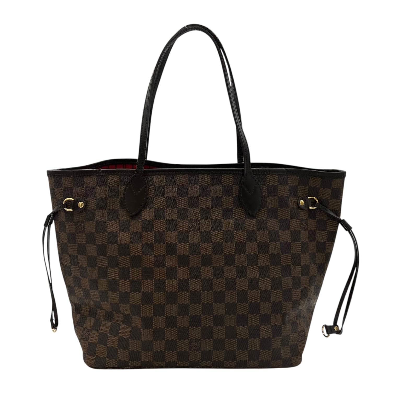 Louis Vuitton Neverfull Tote Bag Brown in Coated Canvas, Gold hardware_2