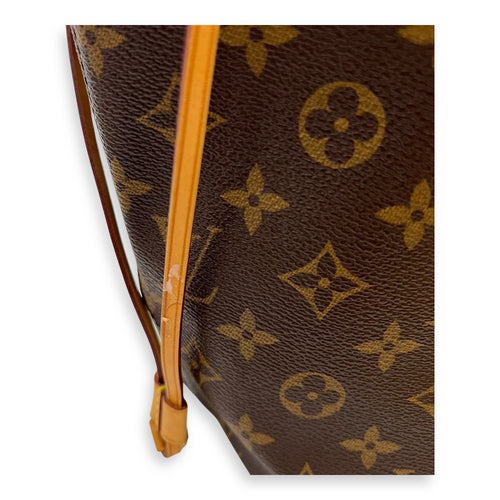 Louis Vuitton Neverfull MM Brown Tote Bag in Coated Canvas, Gold hardware_11