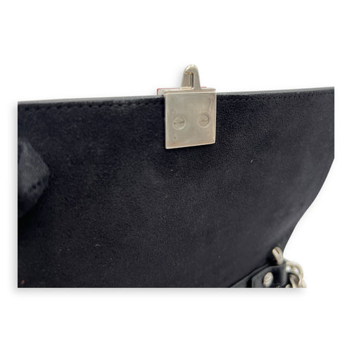 Fendi Kan I Shoulder Bag Black in Calfskin, Silver hardware_10