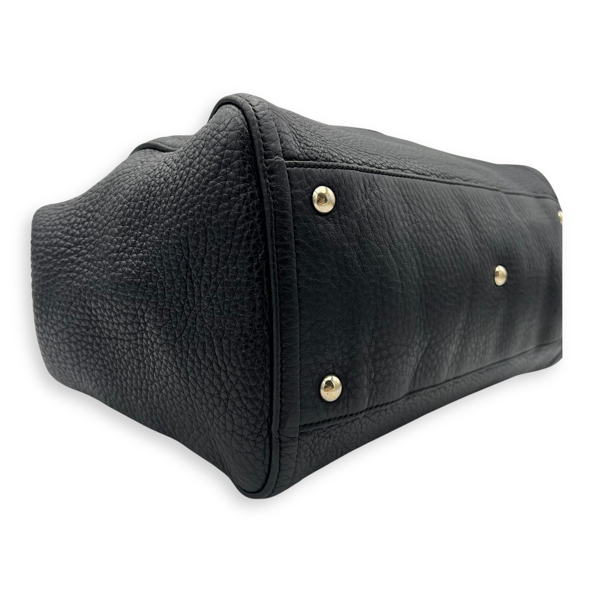 Gucci Soho Tote Bag Black in Calfskin, Gold hardware_13